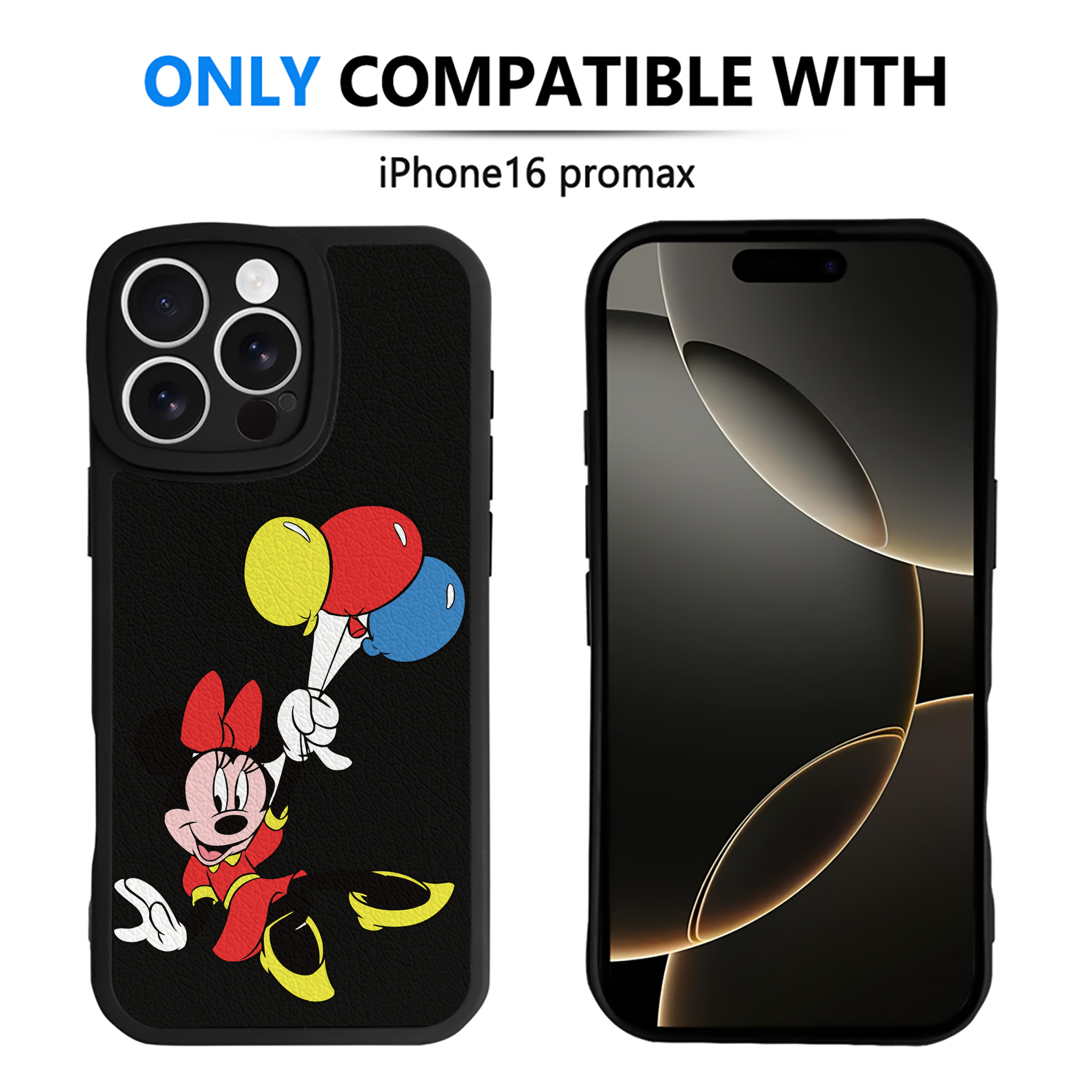 （画像用） ミッキーマウス Mickey Mouse 【iPhone 16シリーズ対応】シリコンスマホケース（レザー調） 材質：シリコン